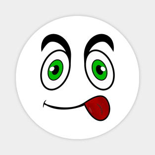 Cheeky Funny Face Cartoon Emoji Magnet